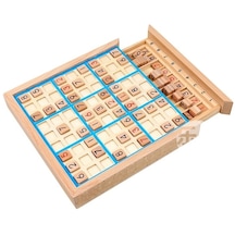 Bruce Intragdou Ahşap Dört Altı Dokuz Saray Sudoku Satranç Oyuncak Bulmaca