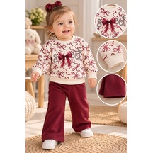 Babywood Sweet Baskılıkız İkili Takım 9-24 Aylık -dü26769232 - Bordo