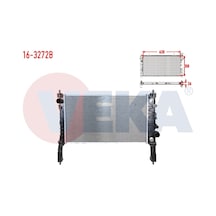 Opel Mokka 1.4 A-t Ac+/- 2012- Su Radyatörü Brazing 1300360 - 1300360 - 95298556 - 95298556