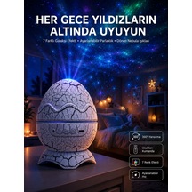 Yumurta Görünümlü Masa Ve Gece Lambası Renk Değiştirebilen Projektör Çok Renkli 96796910