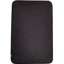 Kum Toplayıcı Fonsiyonel Kedi Tuvaleti Önü Paspası 50x75 Cm Siyah