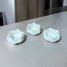 Bernami Biblo Pinterest 3 Lü Lotus Çiçeği & Dekoratif Mumluk & Hediyelik Eşya & Tealight Mumluk & Dekor Süs & Alçı Mumluk