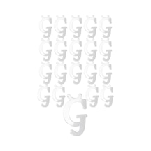 Kına Atölyesi 20 Ad Karışık Pleksi Harfleri 4Cm Gümüş