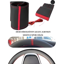 One Vıp Sale Mazda Cx9 Deri Direksiyon Kılıfı Prime Kalite, Dikmeli Beyaz Spor Dikiş Çok Renkli