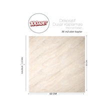60x60 Cm Kendinden Yapışkanlı Duvar,banyo,tezgah Arası Bej Mermer-100 Adet 1103-60-100