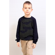 Alexandergardi Alexandergardı Çocuk Kamuflaj Desenli Kazak C19-ag50470 001