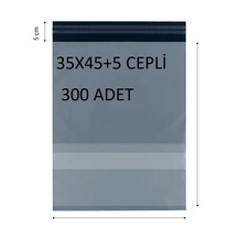 35x45+5 300 Adet Cepli Kargo Poşeti Cac Plastik