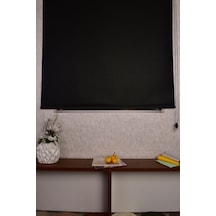 Siyah Düz Etek Dilimsiz Ferme Blackout P-5000 Zebra Stor Güneşlik Perde