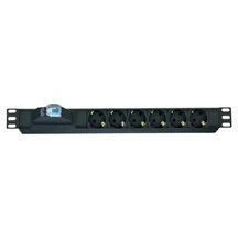 Ager 19" 1u 8lı Sigortalı Priz Modülü Metal Gövdeli Aa-prz01u19-8s-al