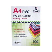 Mapi Cilt Kapağı Plastik Opak A4 160 Mıc Şeffaf 2040250 Çok Renkli