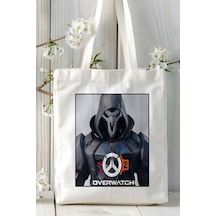 Art Hediye Overwatch Oyun Baskılı Omuz Çanta Kişiye Özel Model 3 Çok Renkli