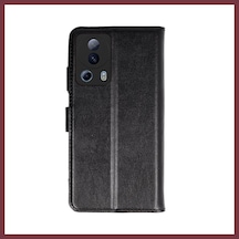 Storeşahin Xiaomi Mi 13 Lite Trend S Plus Kapaklı Telefon Kılıf - Siyah Shn0720