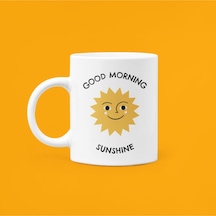 Good Morning Sunshine Baskılı Mood Porselen Kupa 330ml Beyaz
