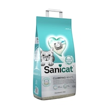 Sanicat Koku Kontrollü Topaklaşan Beyaz Tanecikli Bentonit Kedi Kumu 10 L