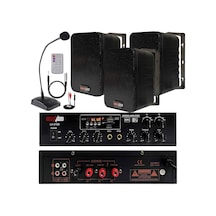 Lastvoice Black Large Paket - 2 Hoparlör Ve Anfi Anons Ses Sistemi