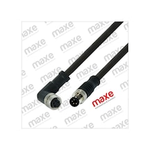 M8 4pin Dişi Düz Konnektörlü PVC 1mt