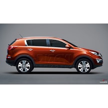 S-Dizayn Kia Sportage Krom Cam Üst Çıtası 4 Prç 2010-2015