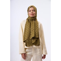 Mirsoy Scarf Lina Modern Desen Şal Hardal