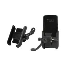 Bisiklet Telefon Tutucu Alüminyum Alaşımlı Telefon Tutucu Bisiklet Motosiklet Gidonu Sürüş Aynası İçin Döndürülebilir Cep Telefonu Kelepçesi