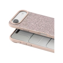 Onegif Apple Uyumlu iPhone 17 Air Uyumlu Bright Simli Kapak - Pembe
