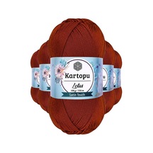 5 Adet Lotus Bikini Büstiyer Bluz Örgü İpi K834 Taba Çok Renkli