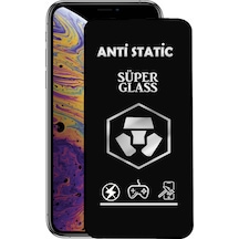 Apple Uyumlu   iPhone XS Tam Kaplayan Anti Statik Dayanıklı Süper Cam Ekran Koruyucu