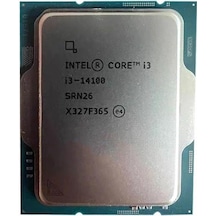 Intel Core İ3 14100 17mb 4çekirdekli O/b Uhd Vga 1700p 58w Kutusuz+fansız