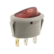 Rs601 Oval Işıklı On/Off Anahtar 3 Pin
