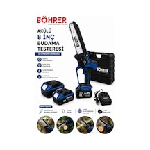Böhrer Ba011398 Çift Akülü 20cm Budama Testeresi - Kömürsüz - 36v 5ah