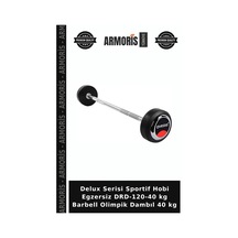 Delux Serisi Sportif Hobi Egzersiz Drd-120-40 Kg Barbell Olimpik Dambıl 40 Kg