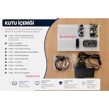 Masrokit Esp32-d Geliştirme Kartlı Ultrasonik Mesafe Ölçüm Eğitim Kiti Önceden Programlanmış