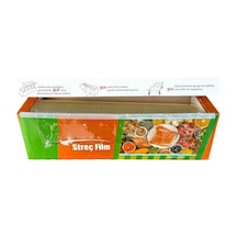 Gıda Streç Film 30 Cm X 300 Mt Kutulu Özel Kesme Bıçak Aparatı İle