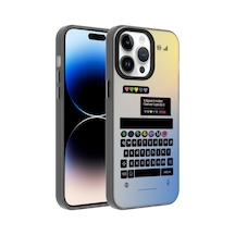 Xemu Apple Uyumlu iPhone 14 Pro Max Desenli Dragon Sert Kılıf-klavye Klavye