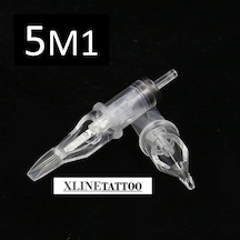 XLine Tattoo XLtn045M  5 M1 Kartuşluİİğne Cheyenne Hawk Uyumlu Steril 1 Adet