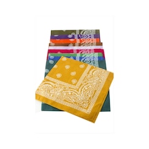 Çini Desenli Bandana 50 50 - Renk: Gri