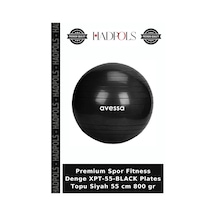 Premium Spor Fitness Denge Xpt-55-black Plates Topu Siyah 55 Cm 800 Gr