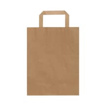 Packanya 22 x 27 x 10 - 25 Adet Düz Saplı Kraft Çanta