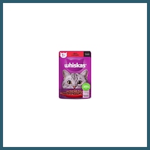 Whiskas Pouch Sos İçinde Sığır Etli Yetişkin Kedi Konservesi 85 Gr Ob