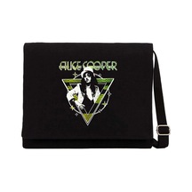 Alice Cooper Welcome To My Nightmare Siyah Kanvas Postacı Çantası