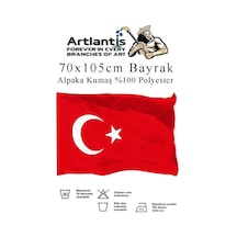 Bayrak 70x105 Cm Türk Bayrağı Kumaş 1 Adet Alpaka Kumaş Bez Bayrak Kaliteli Türk Bayrağı