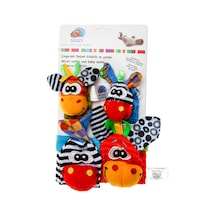 Sozzy Toys Çıngıraklı Bebek Bileklik Ve Çorabı Çok Renkli