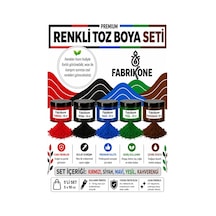Toz Mum Boyası Seti 10 Cc 5'li Soya & Parafin Wax Için Kırmızı, Siyah, Mavi, Yeşil, Kahverengi Bkfab5ksmykh10g Karışık