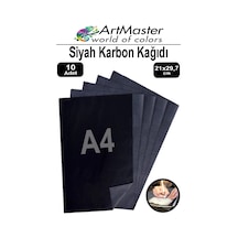Karbon Kağıdı A4 Siyah 10 Adet 21x29,7 Cm Transfer Kağıdı Kopya Kağıdı Renkli Karbon Kağıdı Ahşap Seramik Metal Cam
