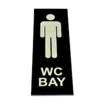 Wc Tuvalet Tabelası Bay Kapı Yönlendirme Levhası 5 Cm X 15 Cm (418360211)
