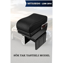 Mitsubishi L2002014 Uyumlu Siyah Renk Bardaklıklı Lüks Tip Küllüklü Kol Dayama