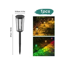 Novahub Yeni Güneş Bahçesi Çim Oymak Işık Led Güneş Peyzaj Işığı Açık Su Geçirmez Bahçe Zemin Ekleme Işığı Noel Rgb Dekoratif Işık 1pcs 1pcs