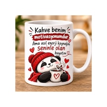 Kahve Benim Motivasyonum Kupa Beyaz Beyaz