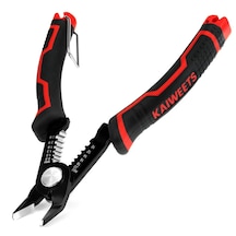 Kaıweets Kws-112 2'si 1 Arada Tel Soyucu/kesici 10-20 Awg 65mn Çelik 30 Açıktı Kolu Ergonomik Siyah