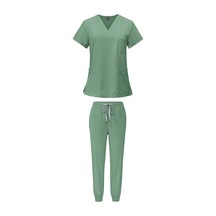 Suntek Kadın Üniforma Scrubs Set Üstü Ve Pantolon S-yeşil