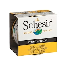 Schesir Ton Balıklı ve Surimi Jelly Konserve Yetişkin Kedi Maması 85 G